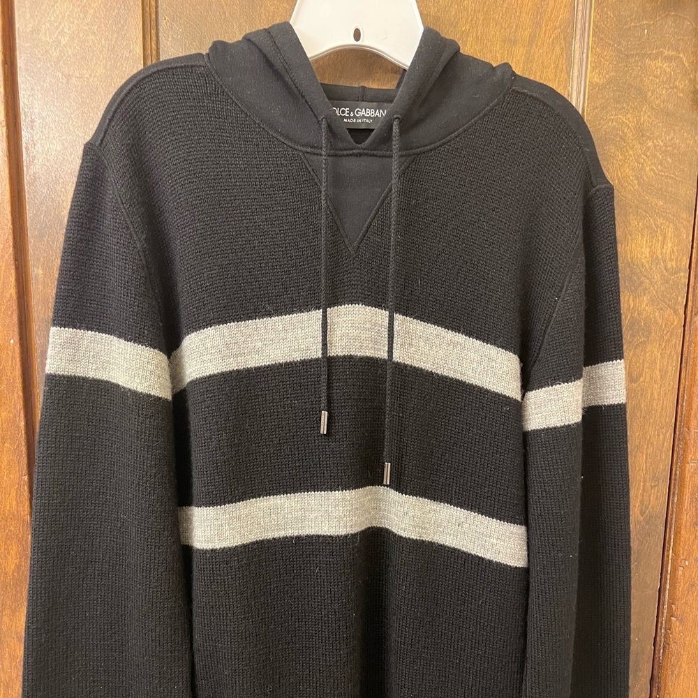 Mens Dolce and Gabbana cashmere hoodie